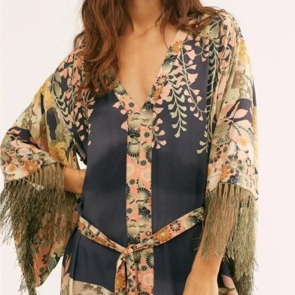 Free People Spell & the Gypsy Collective Small Willow Tassell Dress Fringe Boho - Picture 3 of 10